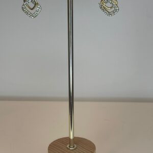 oorbel goud met strass