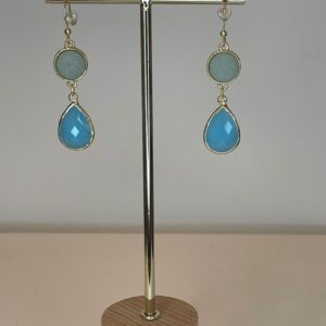 oorbel blauwe hanger