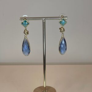 oorbel blauwe hanger