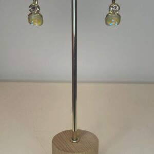 oorbellen met lichtroze stenen