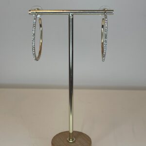 oorbel rond met strass