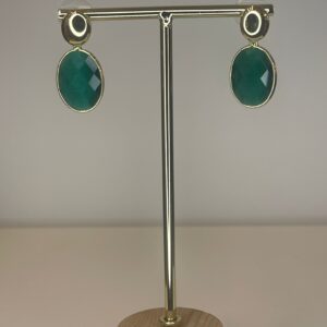 oorbel cat eye groen