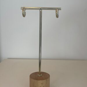 oorbel ringen met steentjes en goud