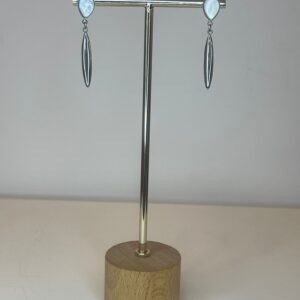 zilveren hanger met witte steker