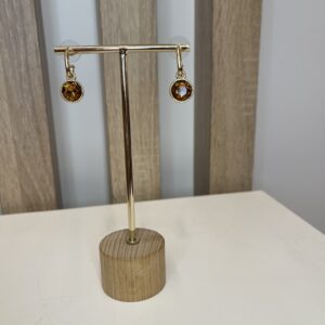 oorbel bruine hanger