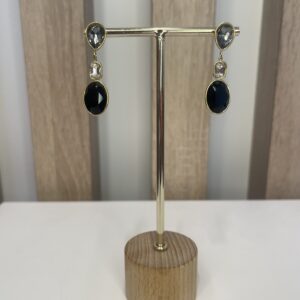 oorbel zwarte hanger