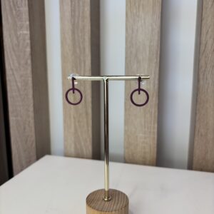 oorbel paarse hanger