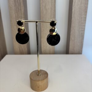 IMG_7182.jpeg oorbel hanger zwart met goud