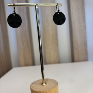 oorbel zwarte hanger