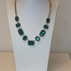 ketting vierkante groen stenen