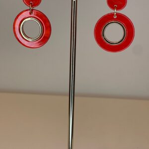 oorbel felrode hangers