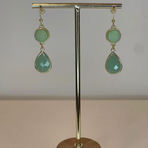 oorbel groene hanger