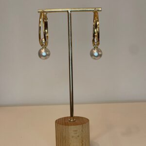 oorbel hanger met parel