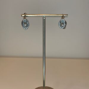 oorbel zilver kleine schakel