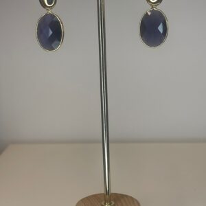 oorbel cat eye paars