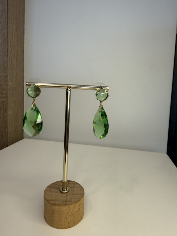 oorbel groene hanger