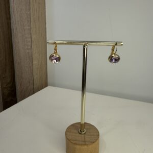 IMG_6790.jpeg oorbel met lila steen