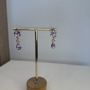 IMG_6832.jpeg oorbel hanger paarse steentjes