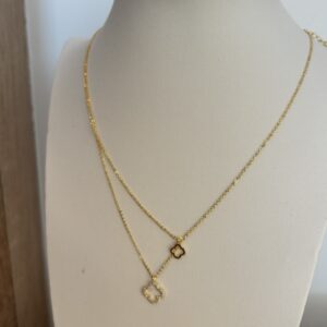 IMG_8972.jpeg fijne ketting met klavertje vier